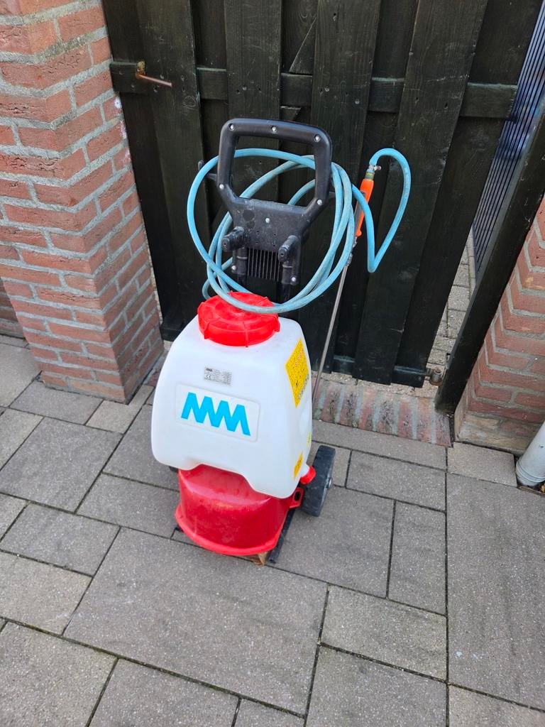 MM Hogedrukreiniger met tank en wielen, Ophalen of Verzenden, Gebruikt, Elektrisch, MM