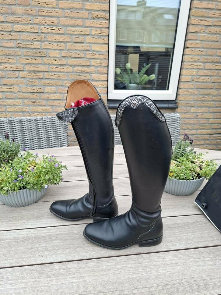 Wedstrijdlaarzen DeNiro Bellini wrat black maat 37-C-S, Dieren en Toebehoren, Paardrijkleding, Zo goed als nieuw, Dames, Schoeisel