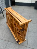 Inklapbare box met verstelbare bodem, Kinderen en Baby's, Boxen, Ophalen of Verzenden, Gebruikt, Vierkant, In hoogte verstelbaar