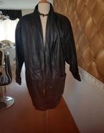 Echt leer jas, Ophalen of Verzenden, Zo goed als nieuw, Maat 38/40 (M), Zwart