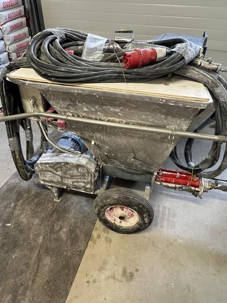 Spackspuit  machine met compressor., Doe-het-zelf en Verbouw, Gereedschap | Overige machines, Gebruikt, Ophalen