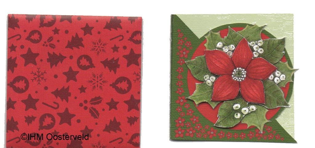 3D label Kerst 4  Kerstroos, Ophalen of Verzenden, Nieuw, Overige thema's