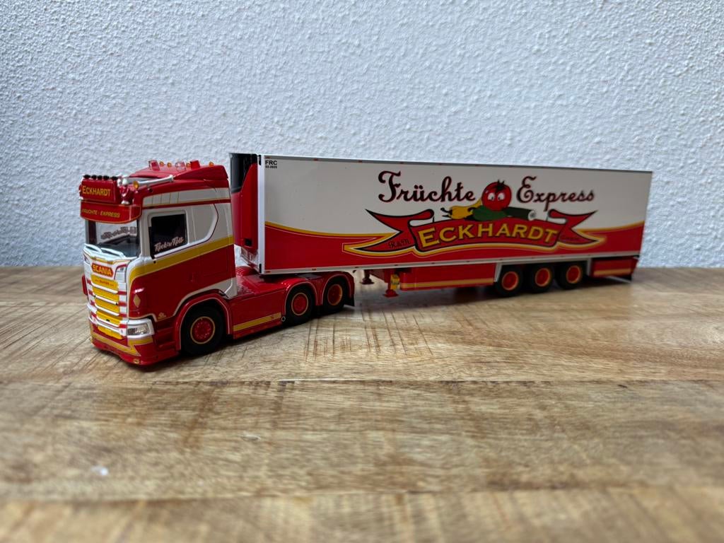 Tekno Scania Eckhardt, Hobby en Vrije tijd, Modelauto's | 1:50, Ophalen of Verzenden, Nieuw, Bus of Vrachtwagen, Tekno