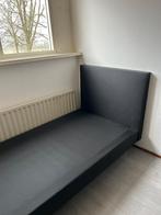 Bed zwart, Huis en Inrichting, Slaapkamer | Bedden, Ophalen, Gebruikt, 90 cm, Eenpersoons