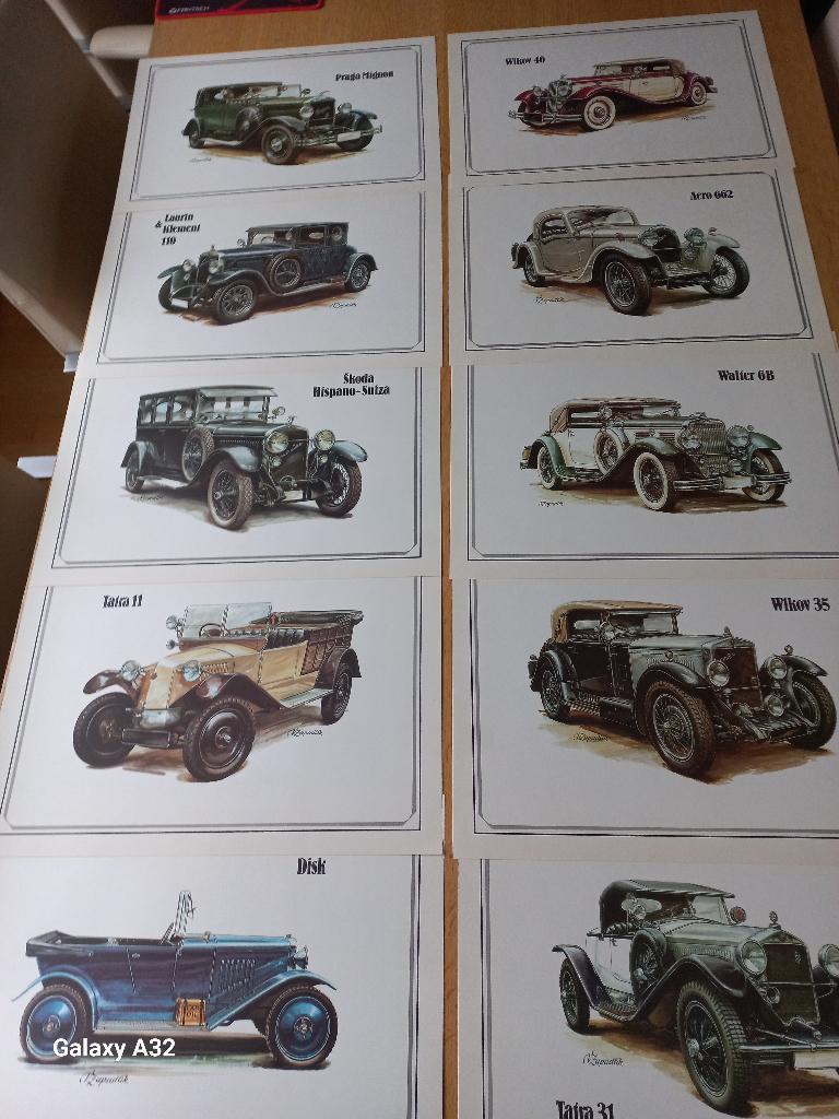 Grote afbeeldingen oltimers o.a. Tatra, Skoda., Boeken, Ophalen of Verzenden, Nieuw, Overige merken