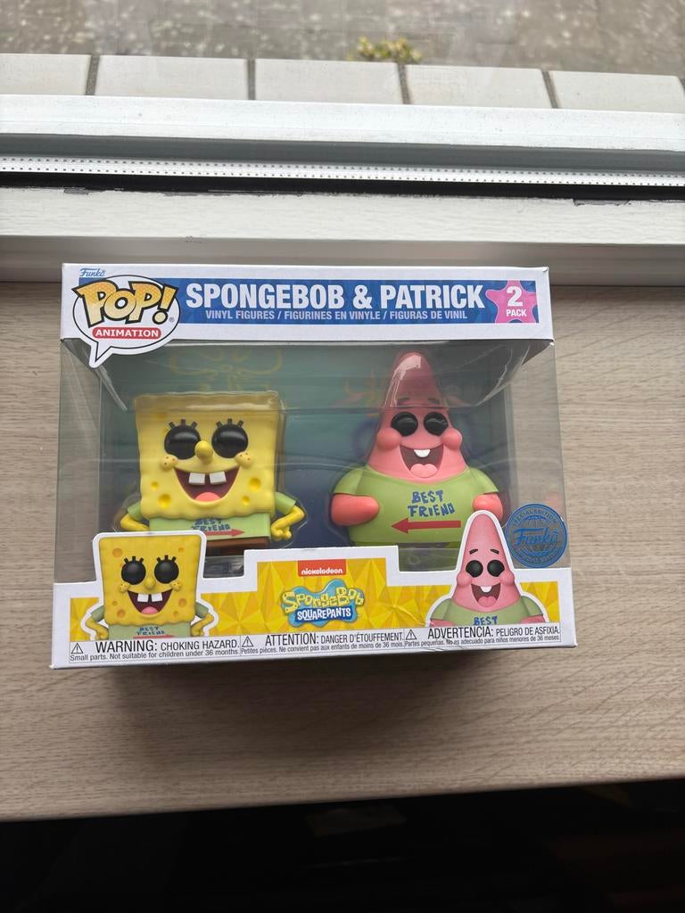 SpongeBob & Patrick 2-pack Funko Pop (Exclusief), Ophalen of Verzenden, Nieuw