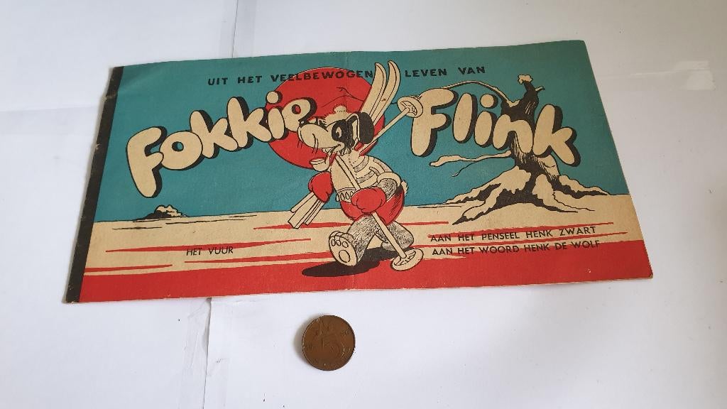 0615 fokkie flink - het vuur, Boeken, Stripboeken, Eén stripboek, Verzenden, Gelezen