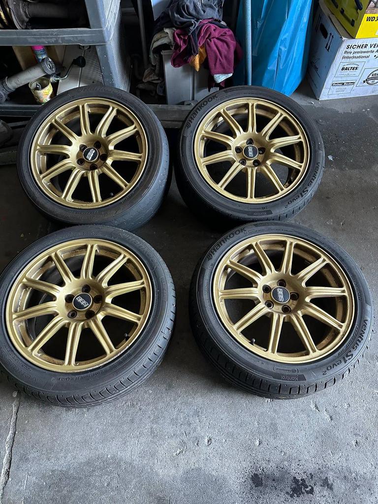 Zeldzame originele Subaru BBS JDM 5x100 forged set velgen, Auto-onderdelen, Ophalen, Gebruikt, Velg(en), 17 inch