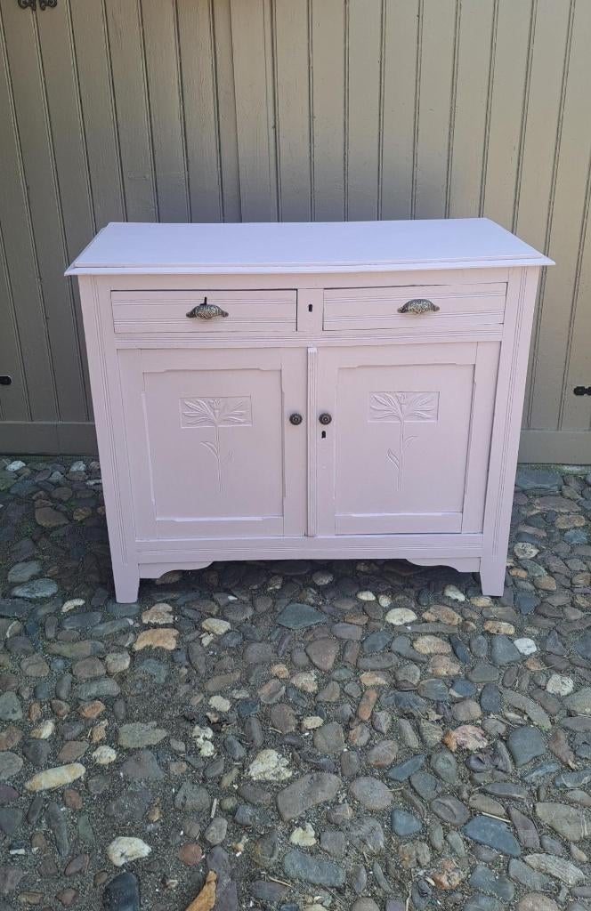 Prachtige authentieke sfeervolle Blossom Powder commode 1910, Ophalen, Voetruimte, Minder dan 50 cm, 100 cm of meer