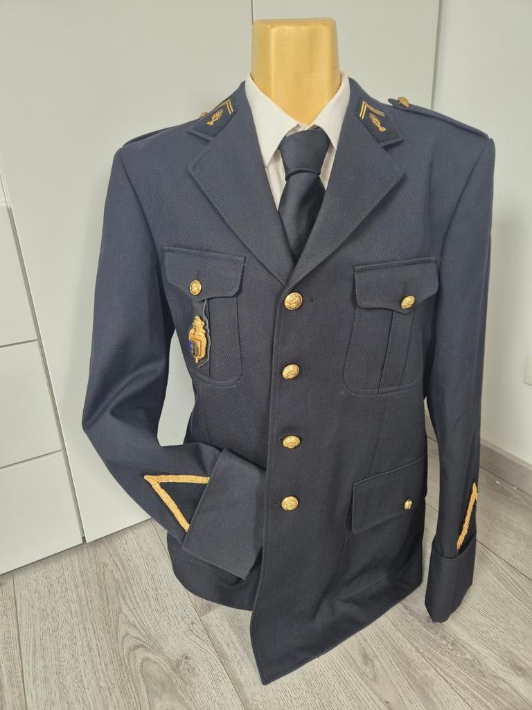 Vintage Frans Militaire Uitgaansjas 9e LGM - Large, Ophalen of Verzenden, Landmacht, Overige gebieden, Kleding of Schoenen