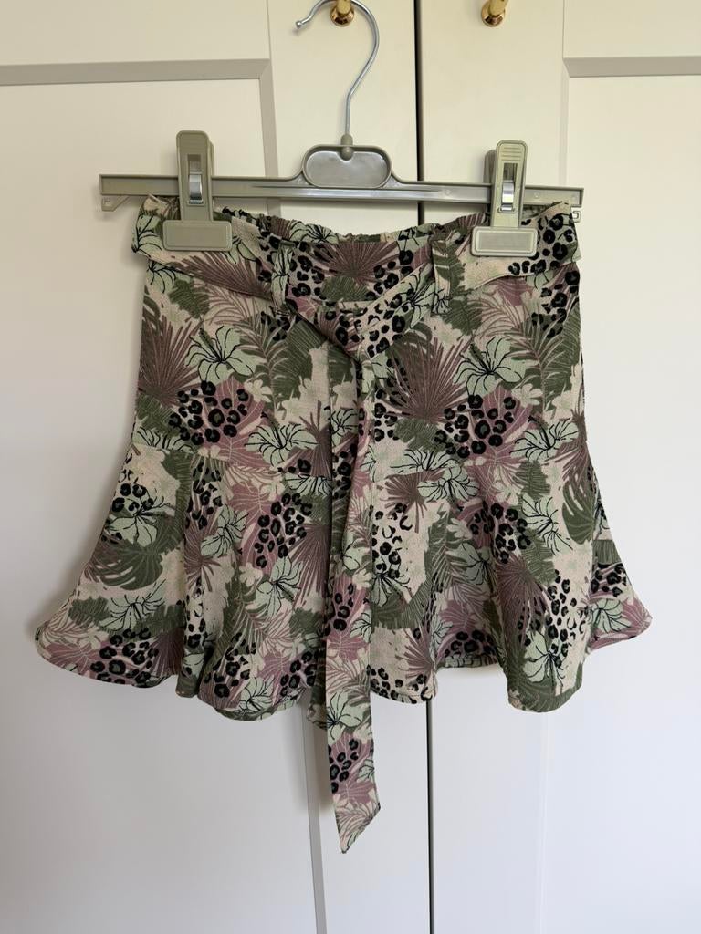 D-Zine broekrok bloemen/blad print - maat 140/146, Ophalen of Verzenden, Zo goed als nieuw, Meisje, Jurk of Rok