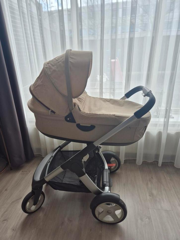Stokke Crusi Kinderwagen - Beige Melange, Kinderen en Baby's, Kinderwagens en Combinaties, Gebruikt, Kinderwagen, Overige merken