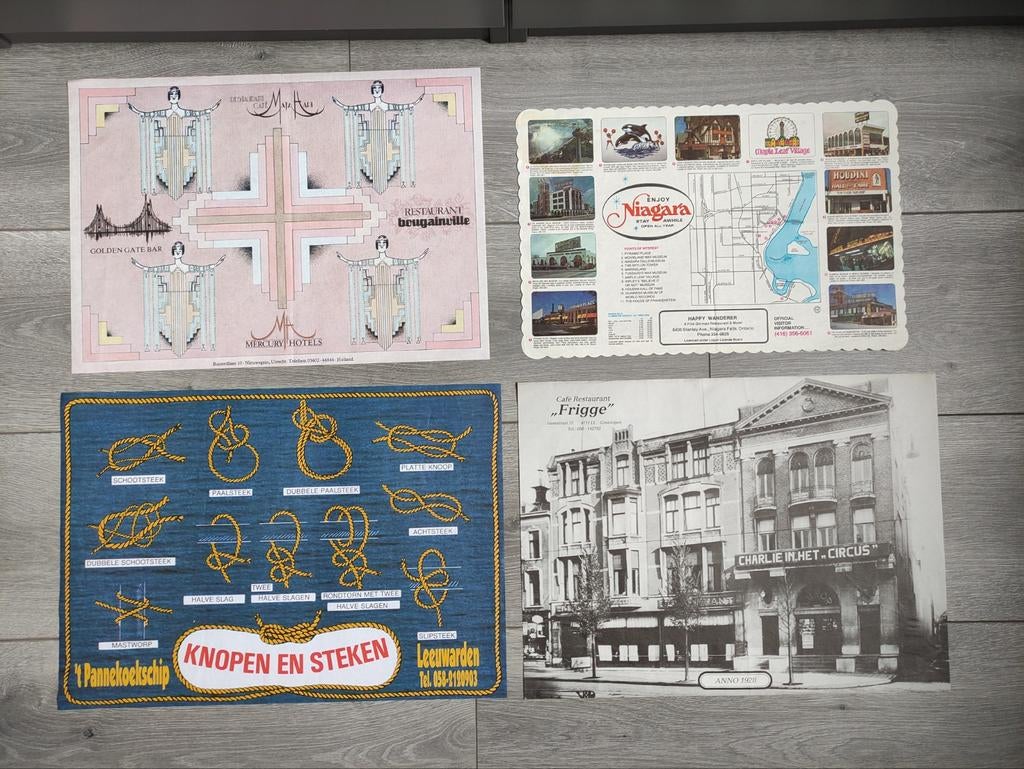 Partij vintage placemats ongebruikt, Ophalen of Verzenden