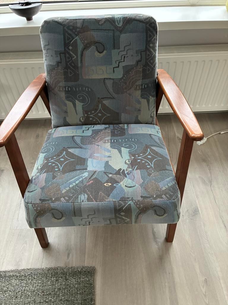 Fauteuil, Ophalen, Gebruikt, Minder dan 75 cm, Stof