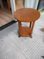 Vintage houten bijzettafel - Rond, 45 tot 60 cm, Minder dan 55 cm, Gebruikt, Ophalen of Verzenden
