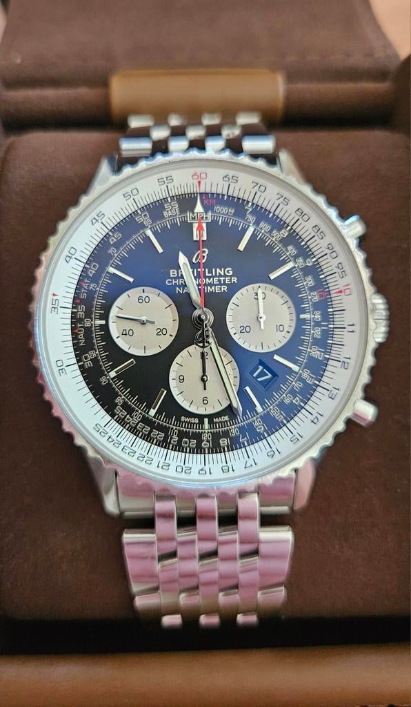 Breitling Navitimer Chronograph B01 46mm 2022 volledige set!, Sieraden, Tassen en Uiterlijk, Horloges | Heren, Ophalen of Verzenden