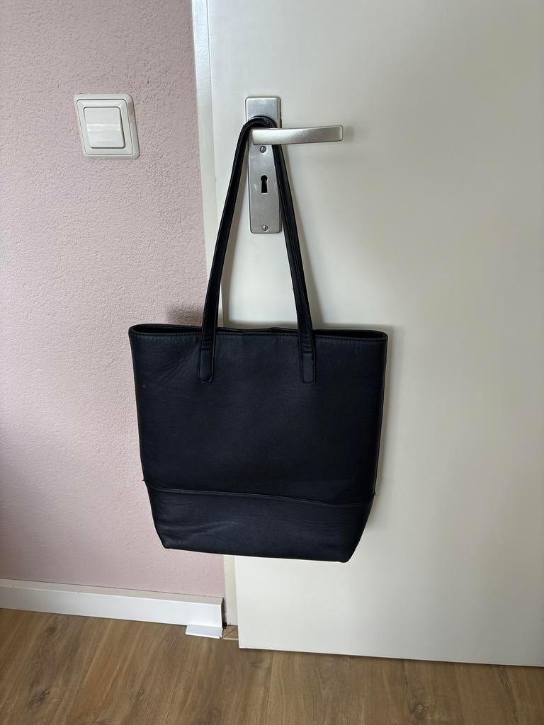 Anna Field tas shopper  zwart, Ophalen of Verzenden, Zo goed als nieuw, Zwart, Shopper