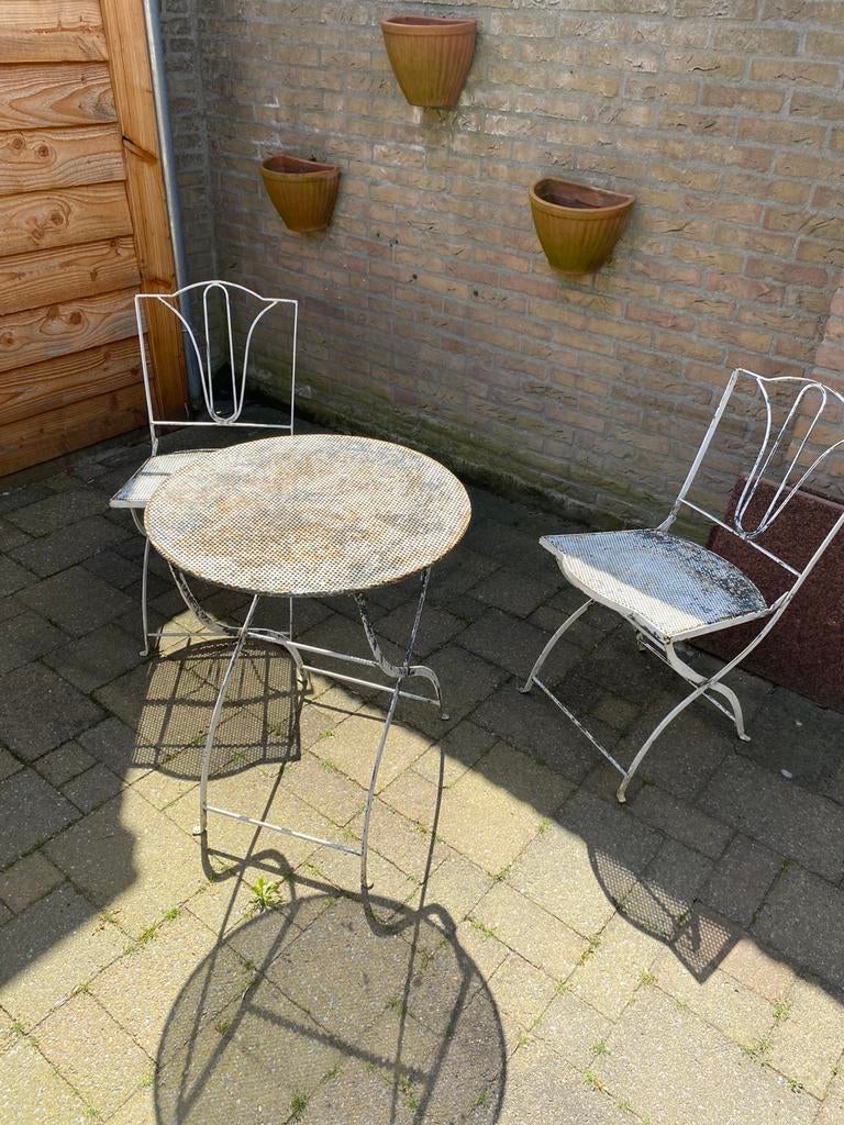 Bistro set opknapper, Overige materialen, Gebruikt, Tuinset, Ophalen