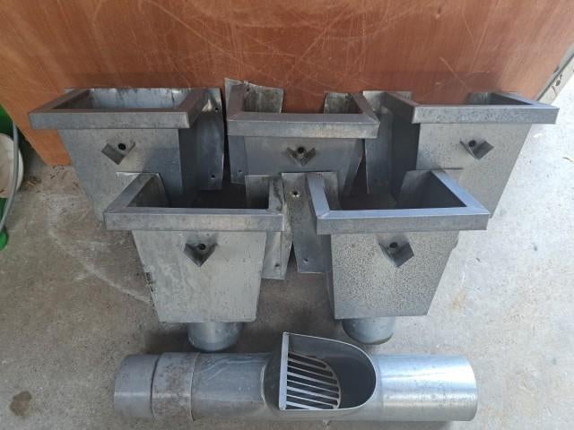 zinken vergaarbak, hwa, Tuin en Terras, Regentonnen, Minder dan 75 liter, Ophalen, Gebruikt, Metaal