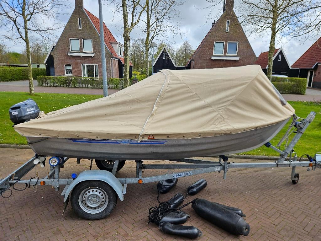 Linder Fishing 410 aluminium boot, Watersport en Boten, Ophalen, Tot 10 pk, Aluminium, Zo goed als nieuw