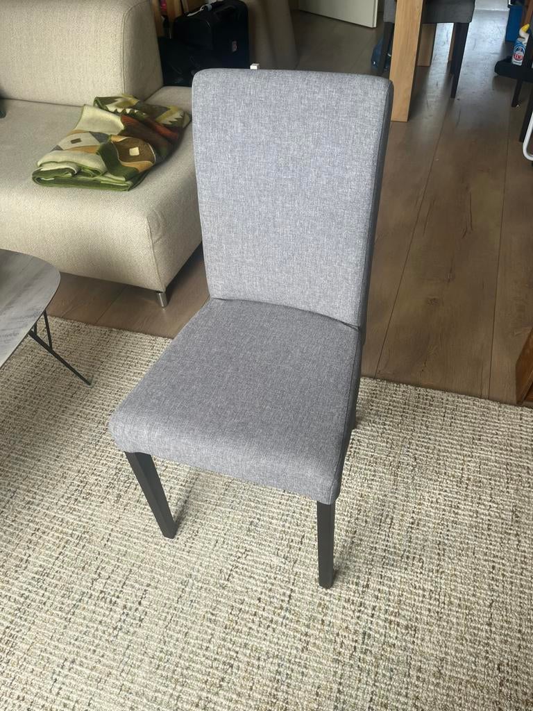 6 eettafelstoelen, Huis en Inrichting, Stoelen, Ophalen, Zo goed als nieuw, Grijs, Vijf, Zes of meer stoelen