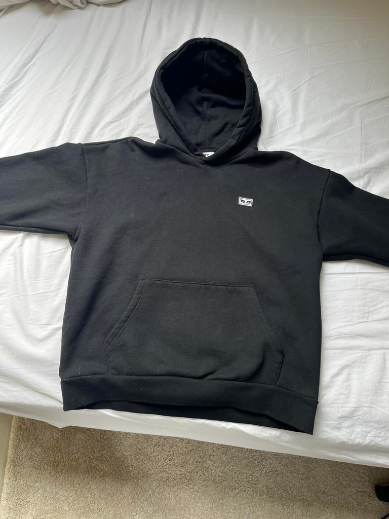 Obey trui zwart Heren M, Kleding | Heren, Ophalen of Verzenden, Zo goed als nieuw, Maat 48/50 (M), Zwart