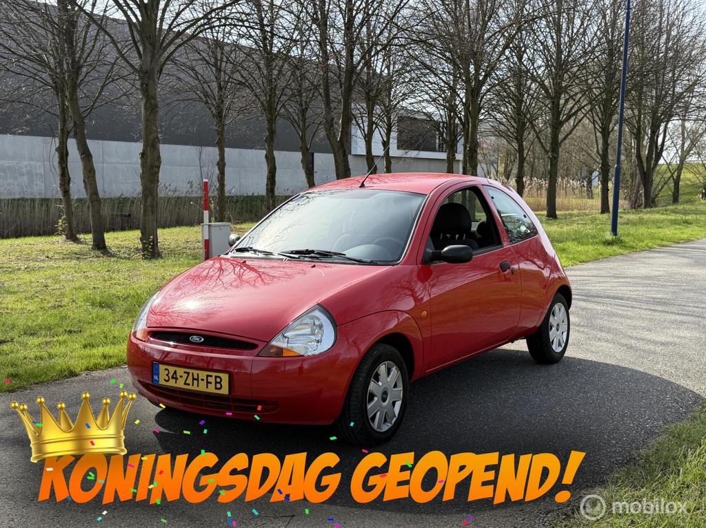 Ford Ka 1.3 Cool & Sound*AIRCO*ELEK. RAMEN*APK 02/27, Auto's, Voorwielaandrijving, 1299 cc, Stof, Gebruikt
