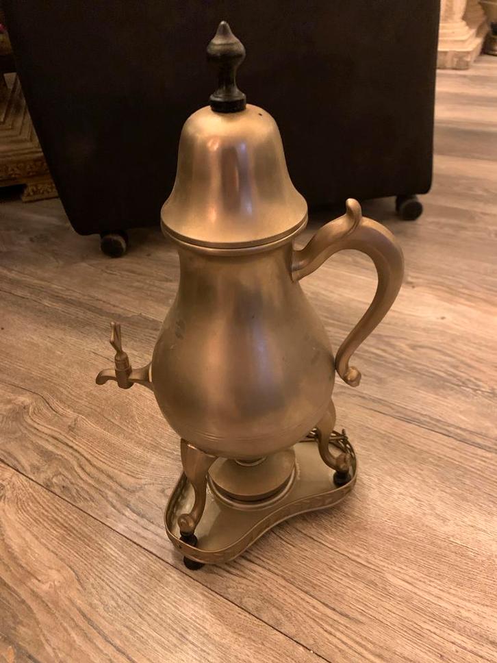 Antieke theeketel / samovar van messing, Antiek en Kunst, Antiek | Woonaccessoires, Ophalen of Verzenden