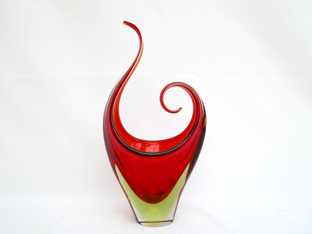 Murano - schaal / object met uranium glas, Ophalen of Verzenden