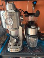 Espresso apparaat met bonenmaler, Afneembaar waterreservoir, Gebruikt, Espresso apparaat, 2 tot 4 kopjes