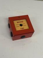 Oude vintage brandmelder retro brand melder schakelaar, Ophalen of Verzenden