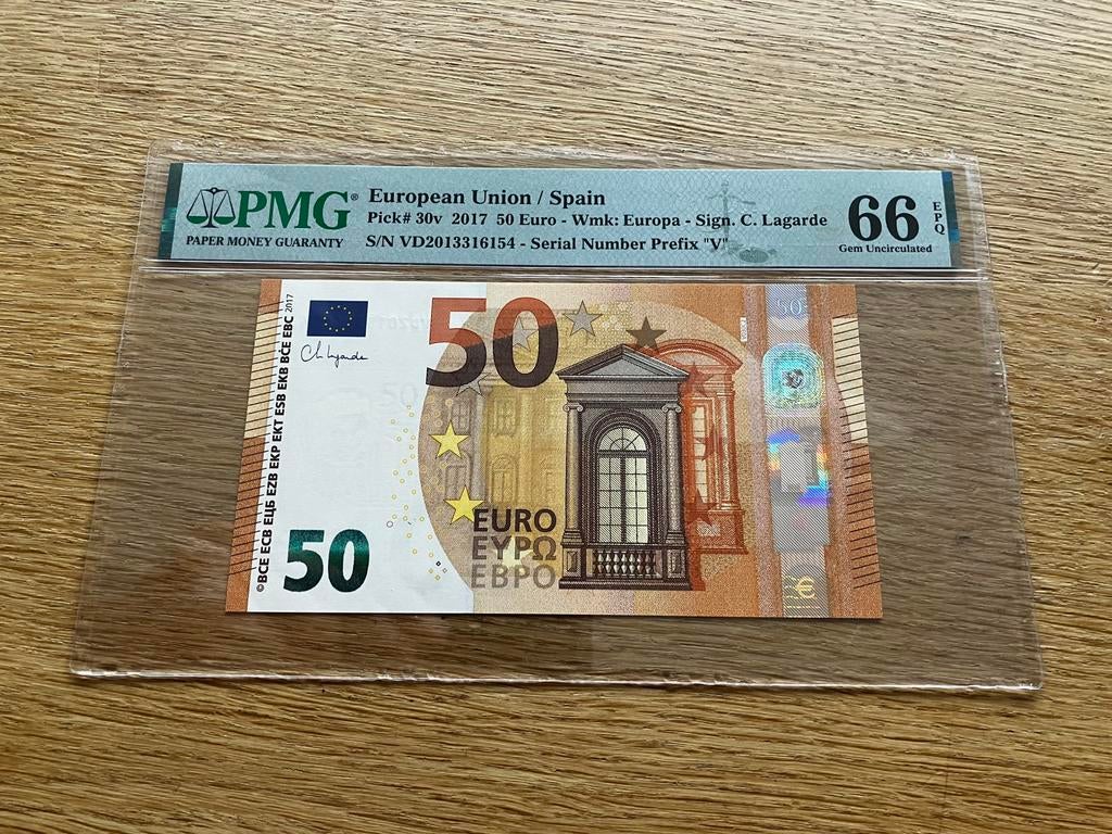 €50,- Christine Lagarde - PMG66, Postzegels en Munten, Bankbiljetten | Europa | Eurobiljetten, Ophalen of Verzenden, Overige landen
