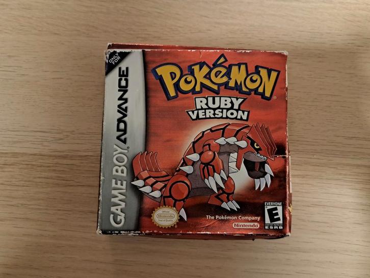 Pokémon Ruby (GBA) Compleet USA, Spelcomputers en Games, Games | Nintendo Game Boy, Gebruikt, Role Playing Game (Rpg), 1 speler