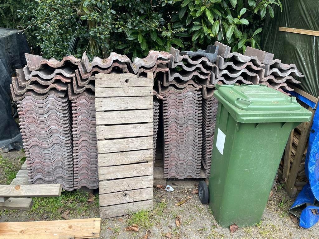 Gratis af te halen: Gebruikte rode betonnen dakpannen, Ophalen, Overige materialen, Gebruikt, 15 m² of meer