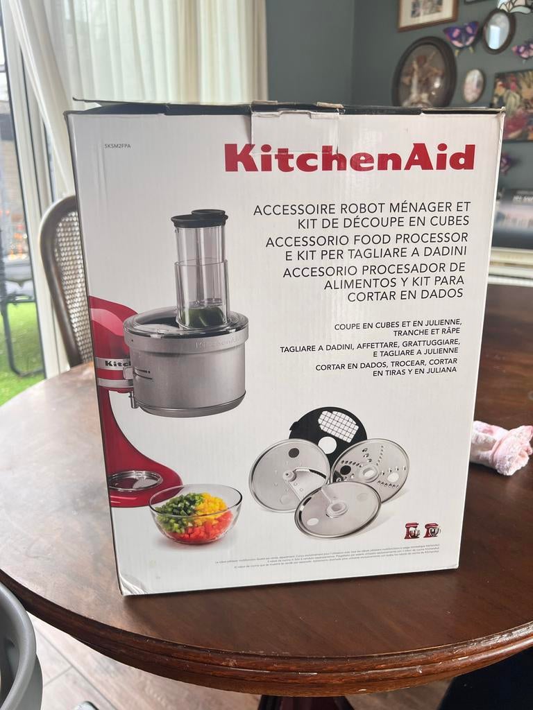 KitchenAid Food Processor Opzetstuk - Nieuw in doos, 1 tot 2 liter, Nieuw, 3 snelheden of meer, Ophalen of Verzenden