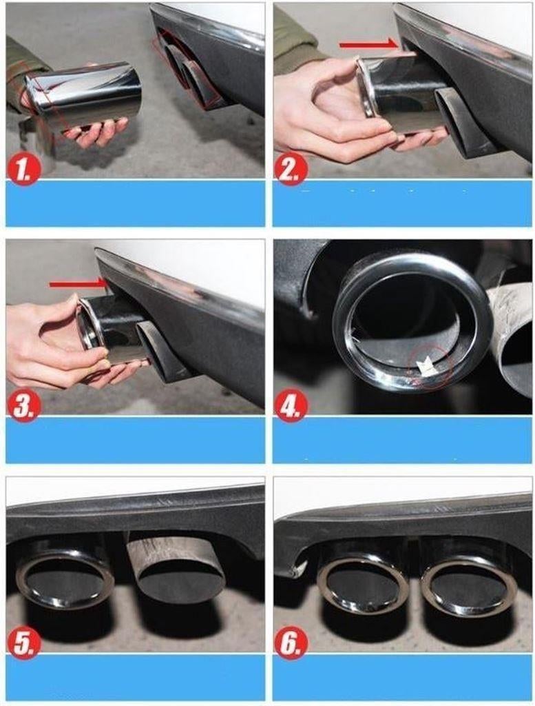 Chrome Rvs Uitlaat sierstuk Trim Eindstuk Geschikt voor Audi, Verzenden, Automotive Parts, A.parts@hotmail.nl, Trasmolenlaan 12 3447 GZ Woerden