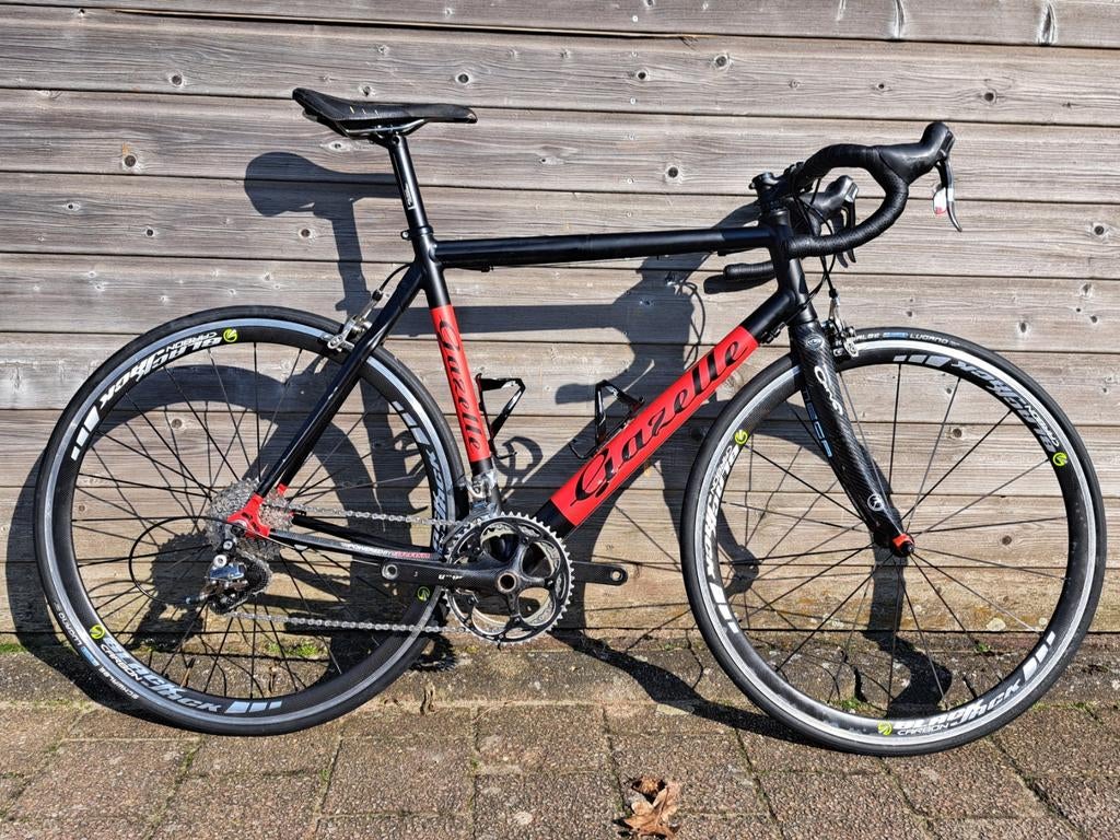 Gazelle Racer Mt 56 - Sram Red/Force, Black Jack Wielen, Ophalen, Gebruikt, Carbon, Meer dan 20 versnellingen