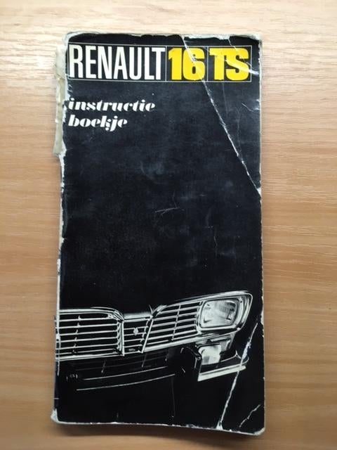 Handleiding/Instructieboekje    Renault   16 TS    1969   NL, Auto diversen, Handleidingen en Instructieboekjes, Ophalen of Verzenden