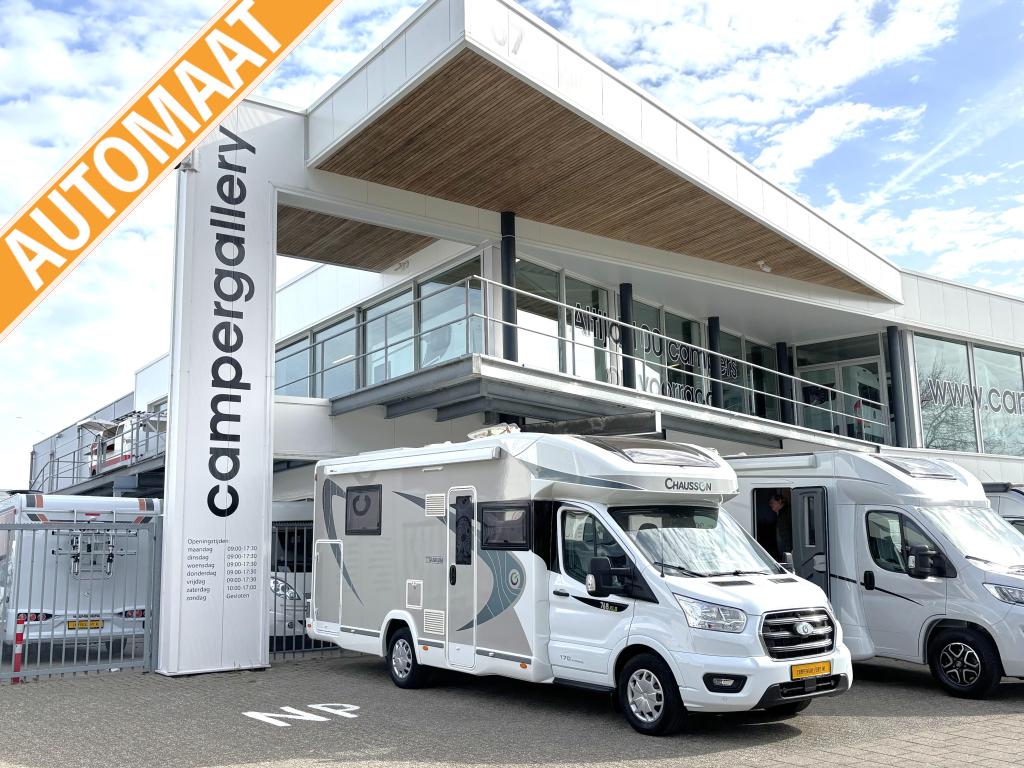 Chausson 768 XLB Titanium AUTOMAAT QUEENSBED + HEFBED + F2F, Caravans en Kamperen, Campers, Automaat, Ringverwarming, Ford, 7 tot 8 meter