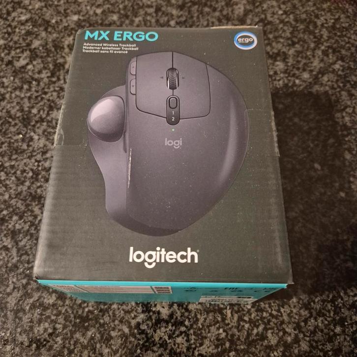 Logitech MX Ergo Advanced Draadloze Trackball Muis, Computers en Software, Muizen, Nieuw, Trackpad, Rechtshandig, Draadloos, Ergonomisch