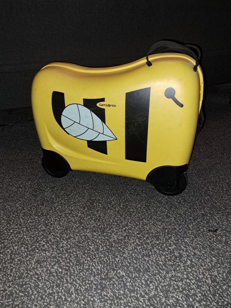 Samsonite kinderkoffer/dreamrider, 40 tot 60 cm, Gebruikt, 20 tot 30 cm, Geel