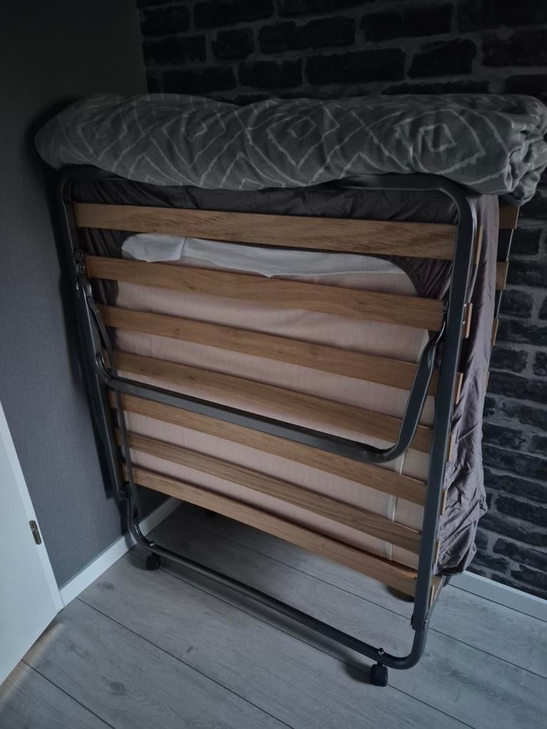 Opklapbed te koop zgan, Huis en Inrichting, Slaapkamer | Bedden, Ophalen, 90 cm, Eenpersoons, Zo goed als nieuw