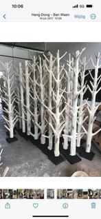 kapstokboom van hout met metalen voet, 2 meter hoog OP = OP, -, -, Nieuw, Ophalen of Verzenden