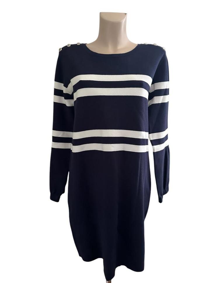 Claudia Strater jurk M, Kleding | Dames, Jurken, Zo goed als nieuw, Blauw, Knielengte, Ophalen of Verzenden