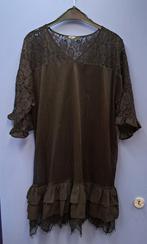 Twinset jurk zwart gaas / broderie/ laagjes mt S-M 44528, Twinset, ., Zwart, Ophalen of Verzenden