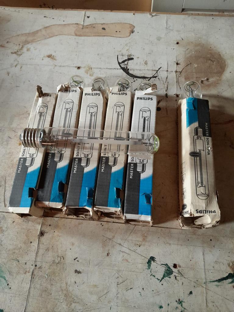 6x Philips MASTER  SON-T-PIA plus en Hg free, 60 watt of meer, Overige typen, Nieuw, Overige fittingen