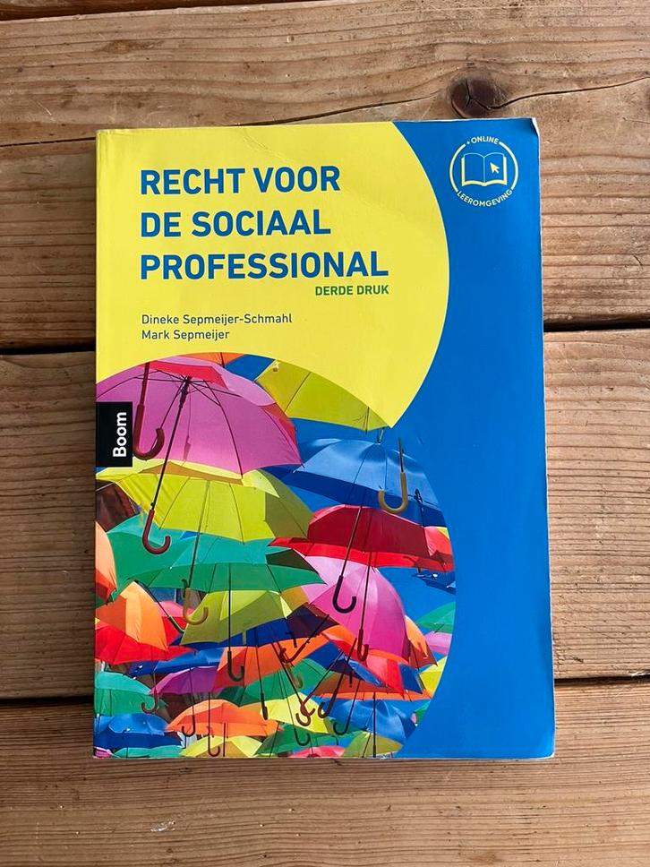 Recht voor de sociaal professional, Boeken, Studieboeken en Cursussen, Zo goed als nieuw, HBO, Alpha, Ophalen of Verzenden
