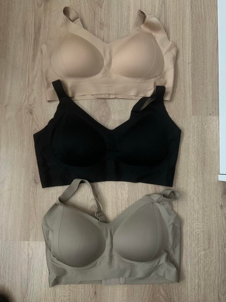 3 stevige BH's, maat 85E - 95E, nieuw in verpakking, Ophalen of Verzenden, Overige kleuren, BH