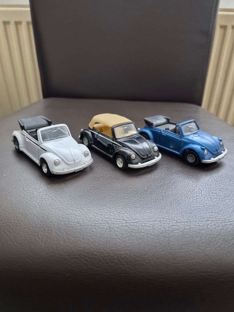 Set van 3 Volkswagen Kever Cabriolet, Ophalen of Verzenden, Zo goed als nieuw, Auto, Overige merken