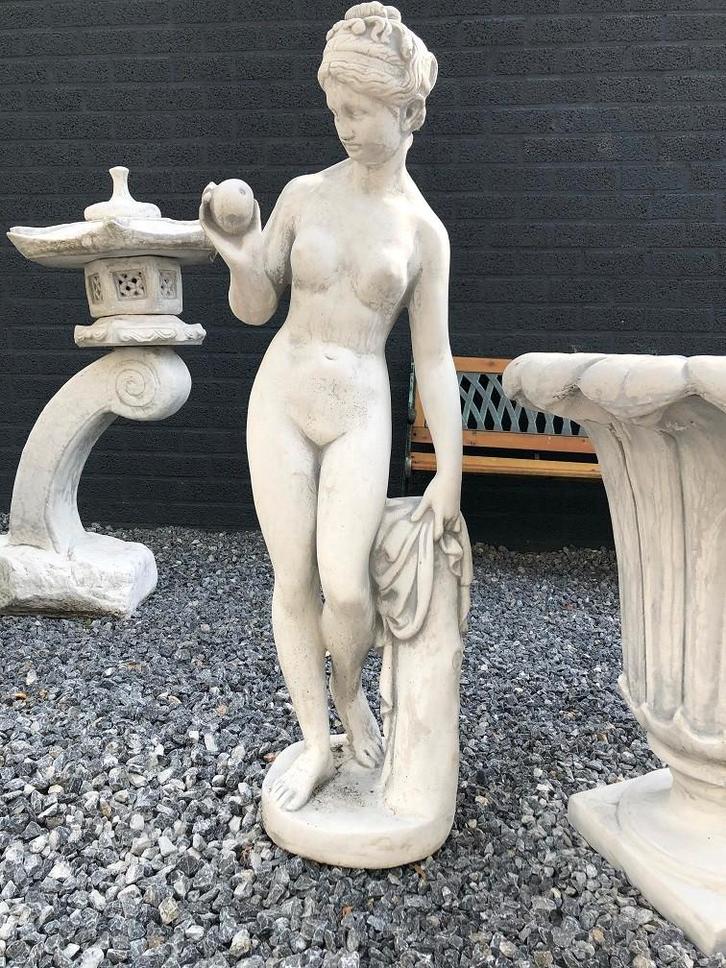 Beeld Venus - 115 cm - Steen, Tuin en Terras, Tuinbeelden, Nieuw, Mensenbeeld, Steen, Ophalen of Verzenden